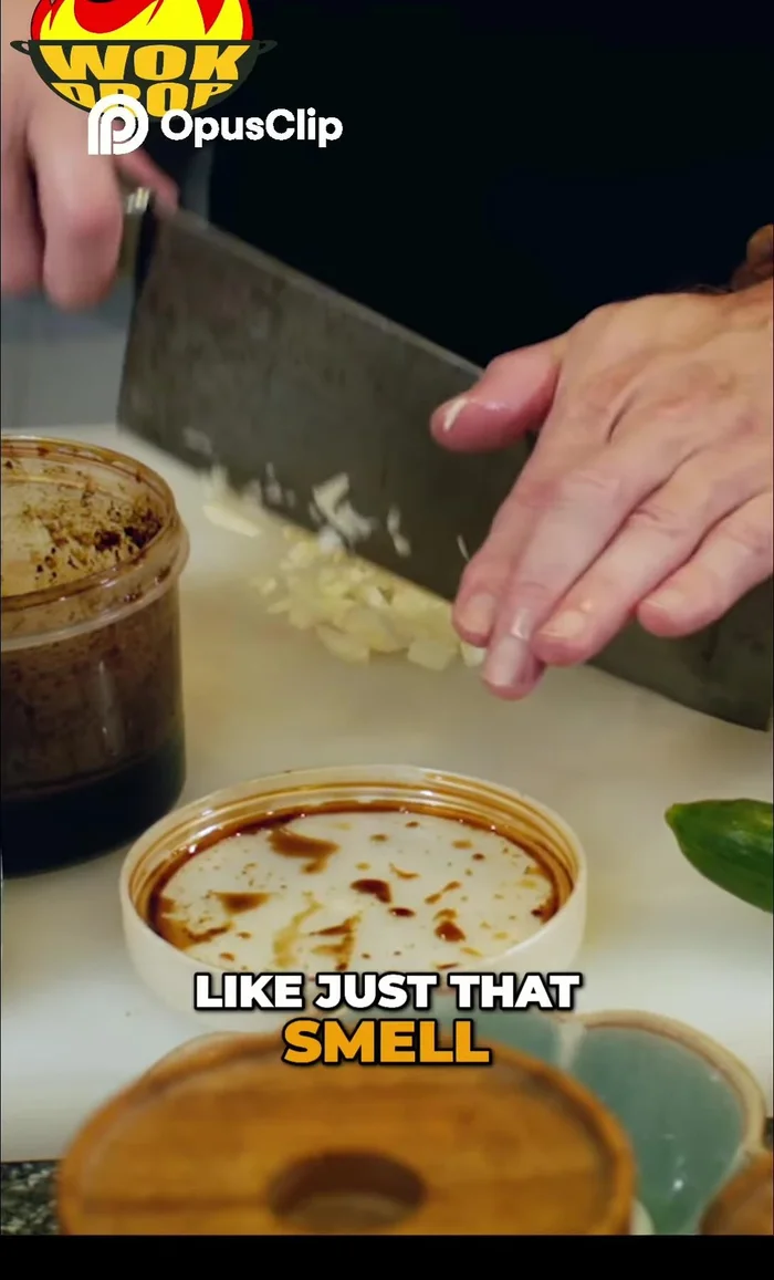 By the time you finish dicing, the aroma of garlic should be potent. This is due to the initial crushing process.