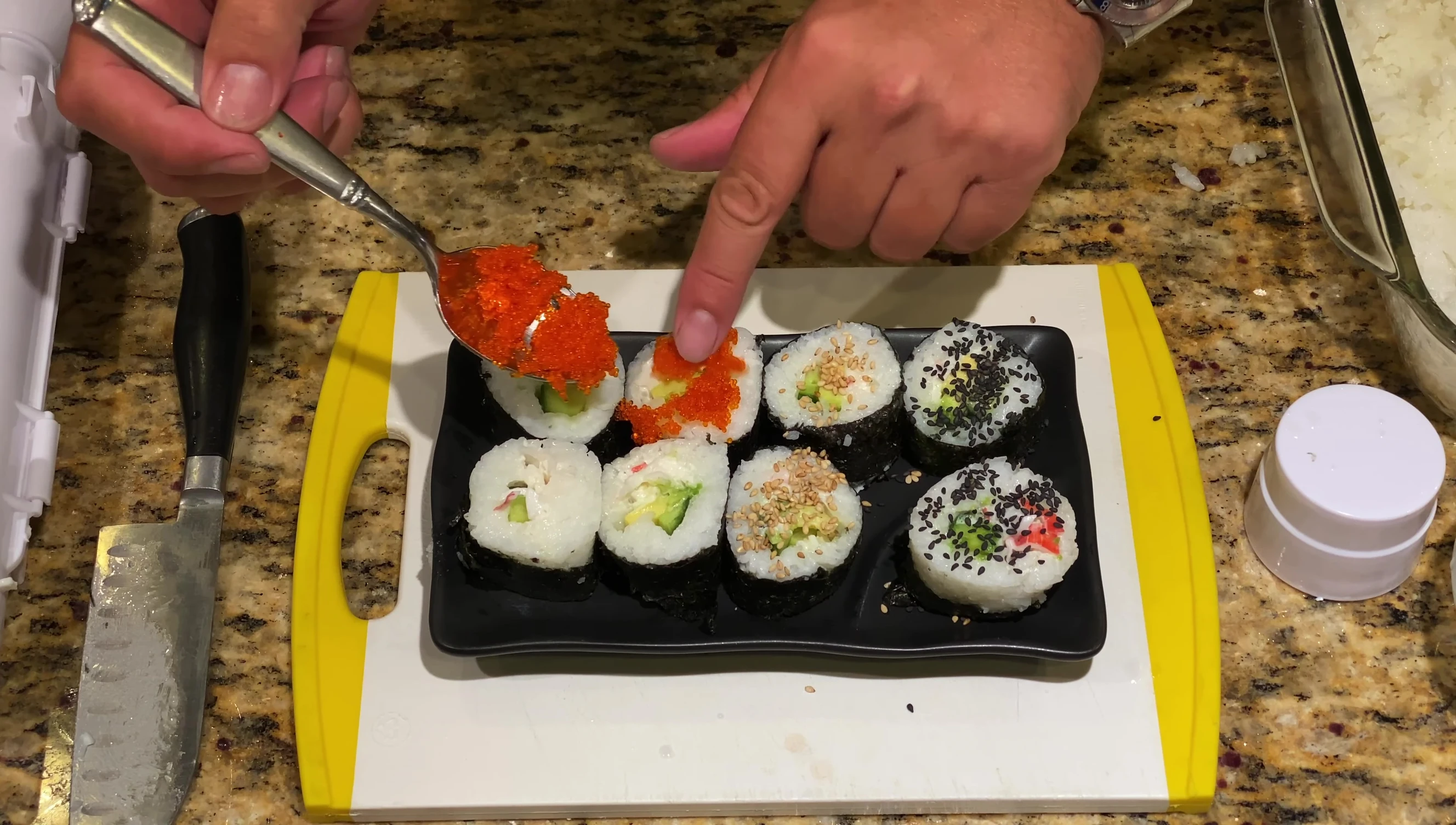 Adding tobiko