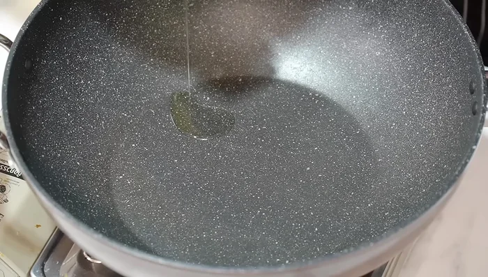 Shallow fry chicken until golden brown.