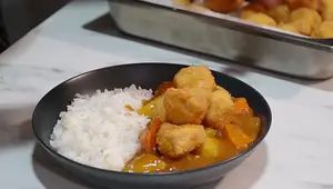 Easy Katsu Chicken Bites with Japanese Curry Sauce Recipe
