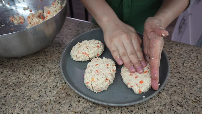 If the mixture is too soft, add more bread crumbs.