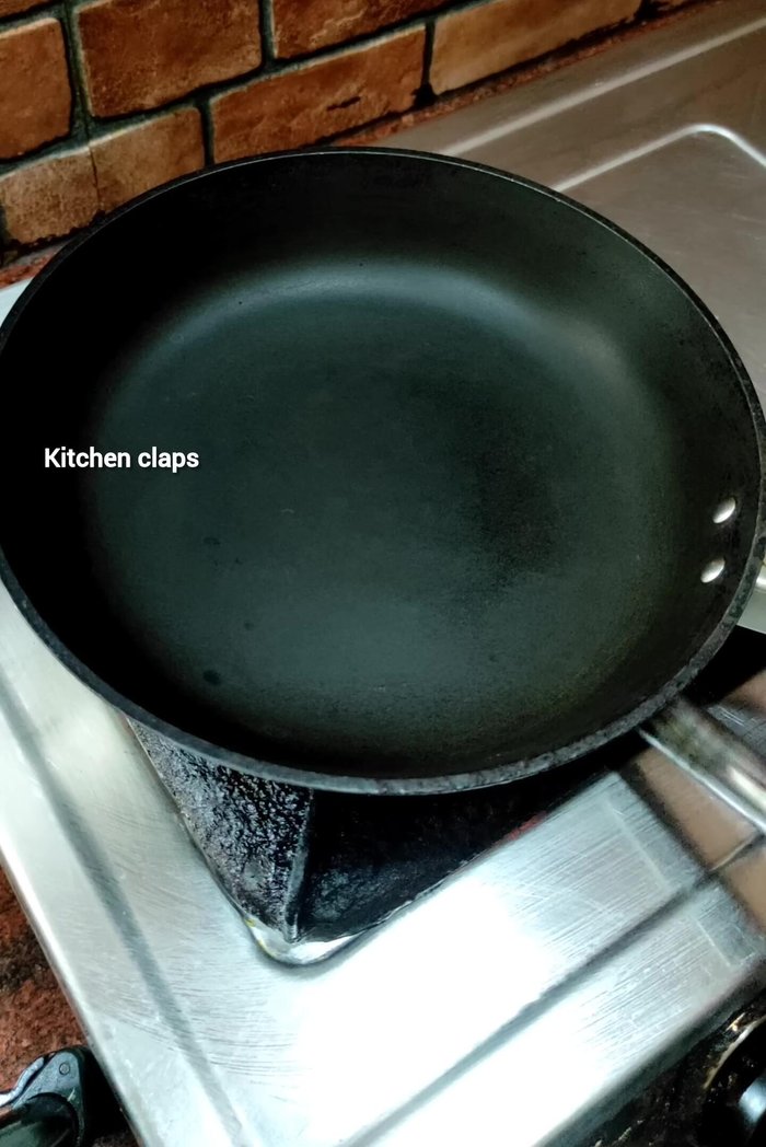Add a little butter (or oil) to a pan.