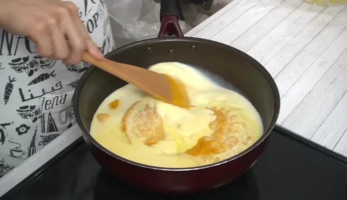 Return the blended mixture to the pot. Add milk and heat until almost boiling. Adjust seasoning with salt and pepper.