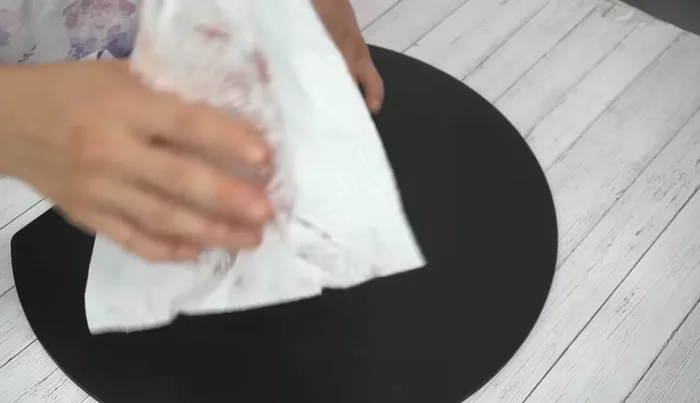Pat the meat dry with paper towels.