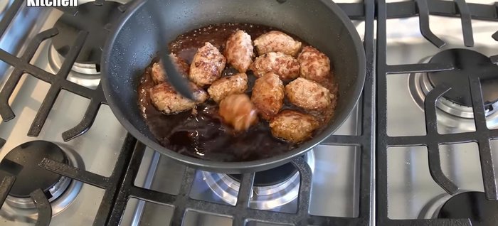 Combine the meatballs and kudzu sauce: Add the cooked meatballs to the kudzu sauce and mix gently.