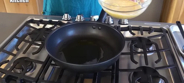 Spoon the potato mixture into the hot oil, forming small, thick pancakes.