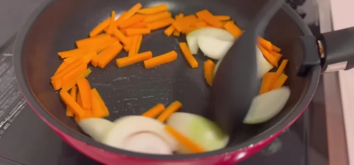 Add an egg and mix gently.