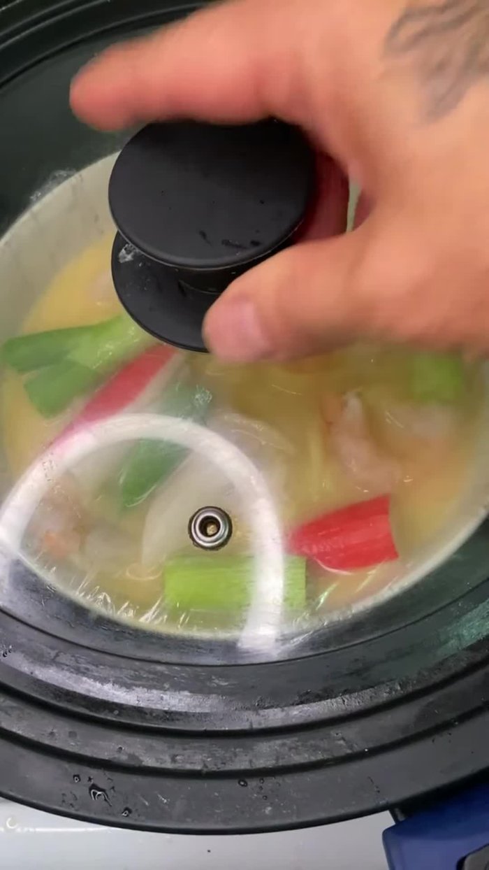 Start with two eggs. Mix well.