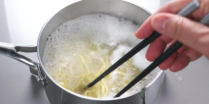 Boil noodles according to package directions (about 2-3 minutes).