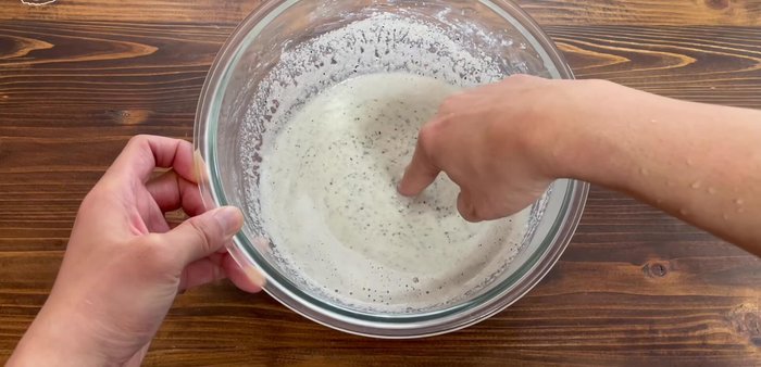 Gently stir the mixture to ensure it's warm enough to dissolve gelatin. (It shouldn't be too cool).
