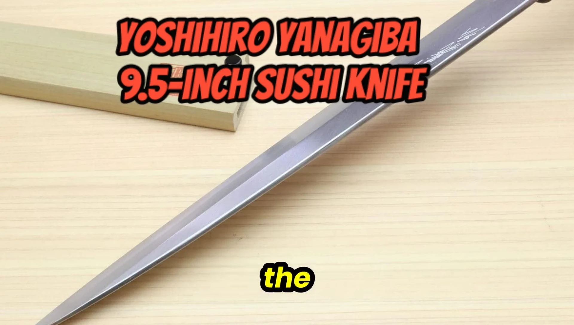 Detailed shot of the blade's grind