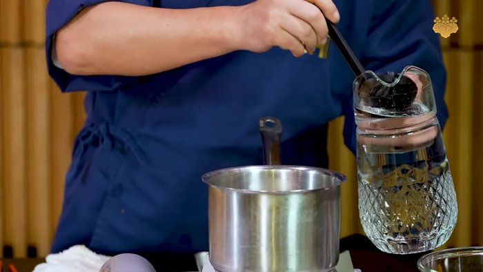 Rinse soba noodles thoroughly.