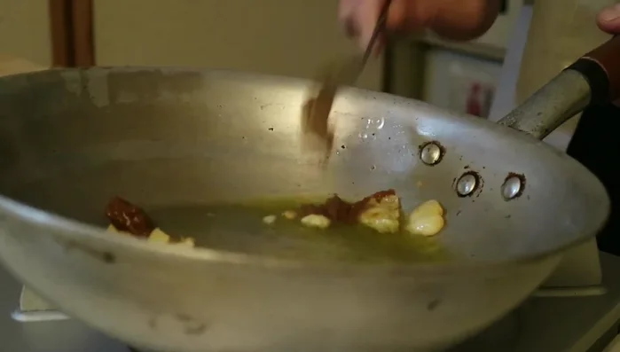 Add the miso paste and stir-fry until well combined. The miso flavor will be the base of the sauce.