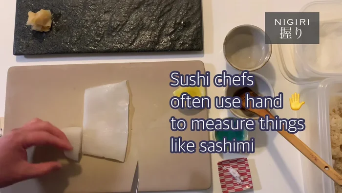Trim the squid into four finger-width pieces. Slice them into 2.5cm pieces.