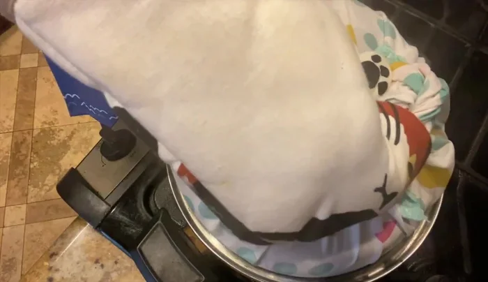 Carefully remove the container from the pot. Let it cool to room temperature or chill in the refrigerator.