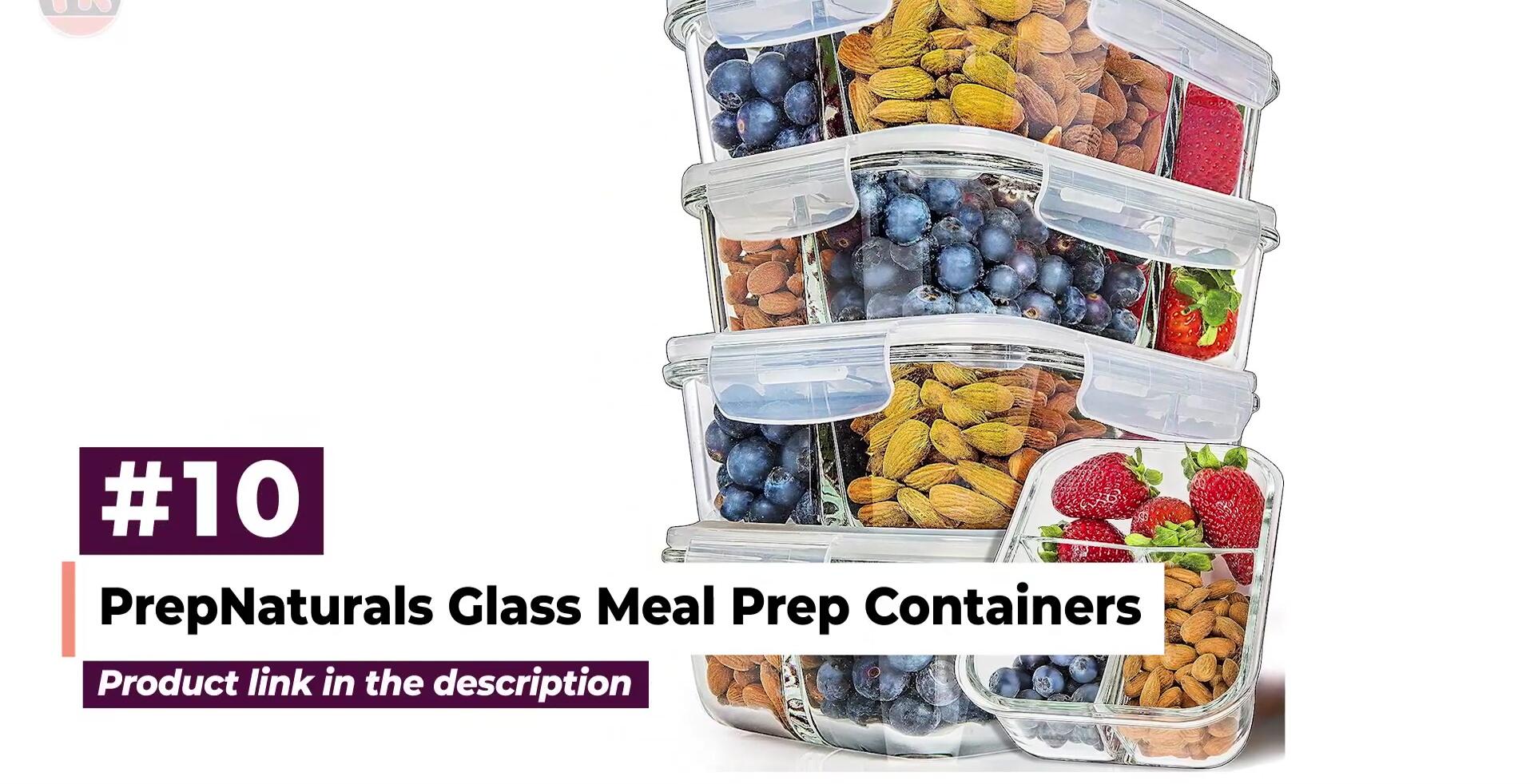 Prep Naturals Glass Meal Prep Containers