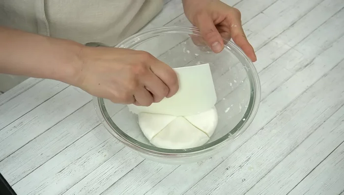 Divide the dough into 8 equal portions.