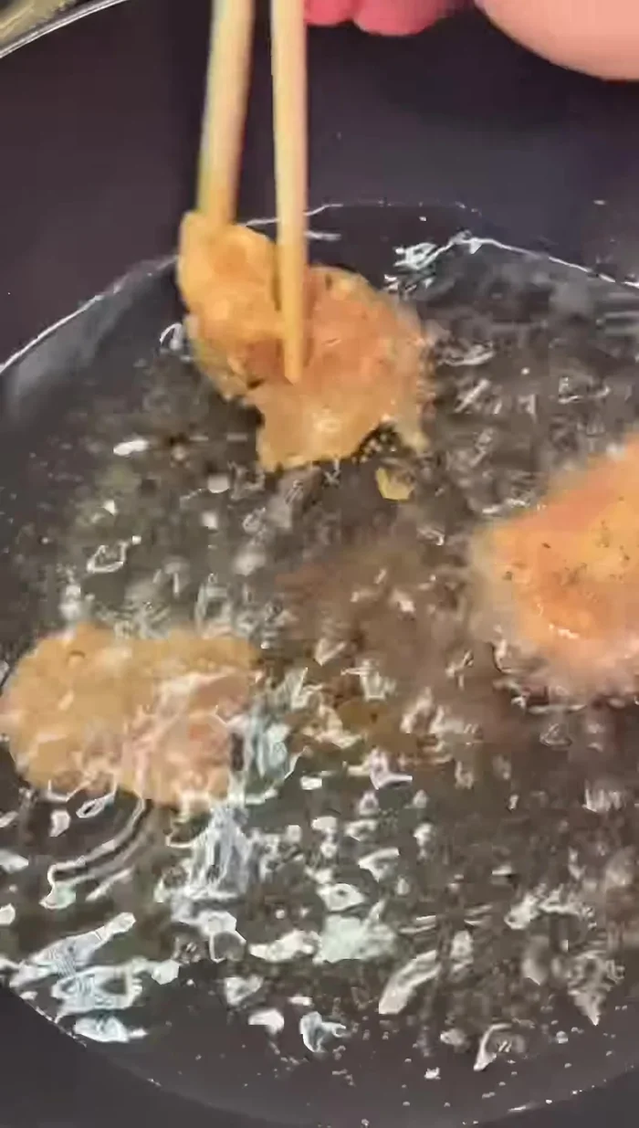 Fry until golden brown and cooked through, about 5-7 minutes per side. (Cooking time will vary based on chicken size and heat)