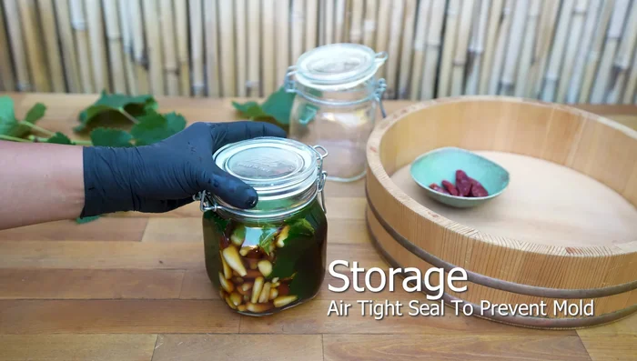 Gently shake the container to remove trapped air pockets.