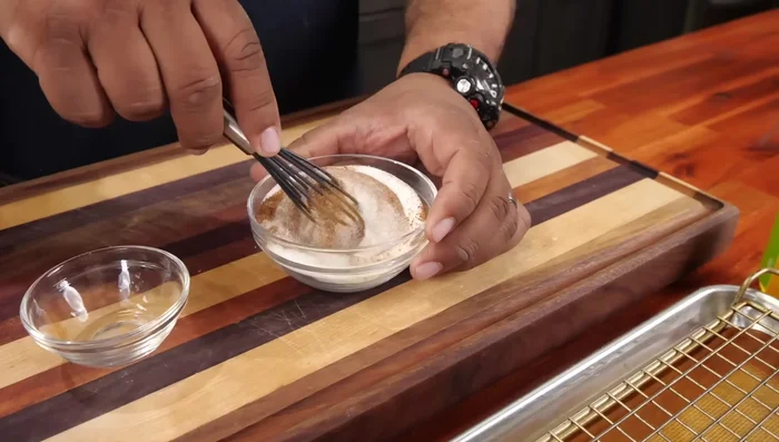 While the pies are still hot, sprinkle with cinnamon sugar.