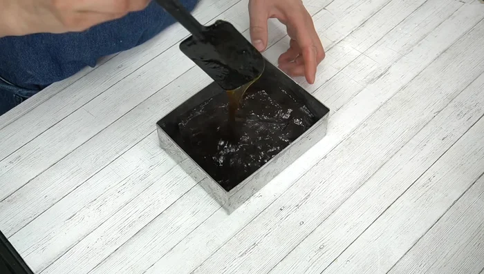 Cover the surface with plastic wrap to prevent drying. Chill in ice water, then refrigerate until it reaches your desired firmness (about an hour).