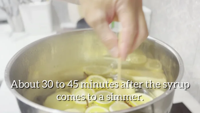 Simmer gently for 30-45 minutes, checking periodically by poking a pear to see if it's tender. Remove pears one by one as they are done; I prefer them slightly undercooked.