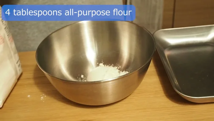 Make the batter: Mix together flour, water, and mayonnaise.