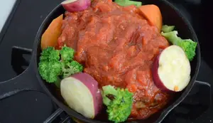 Japanese Hamburger Steak with Tomato Sauce: Easy Recipe