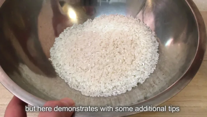 Wash the rice thoroughly. Rinse several times until the water runs clear. Avoid over-washing, as this can remove flavor.