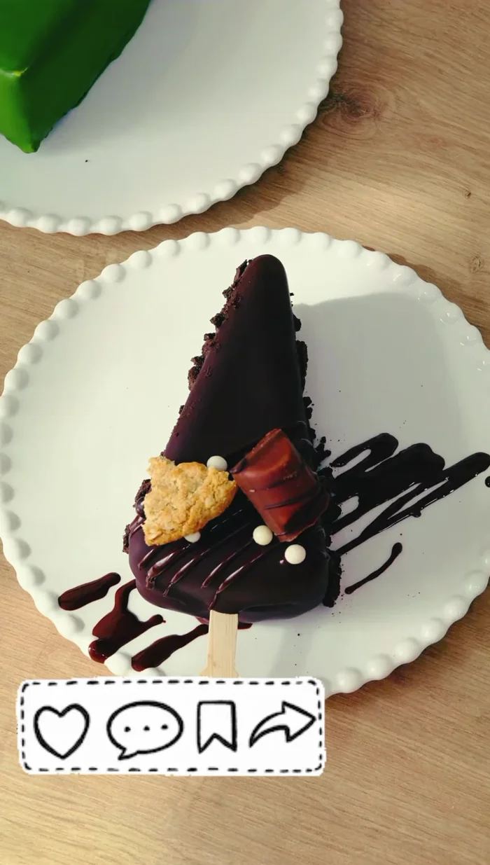 Decorate with fruits and chocolate crumbs.