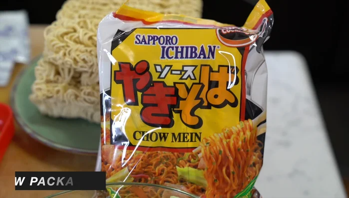 Remove the cooked ingredients and set aside. If using packaged noodles, add them to the pan, break them apart, and cook until soft.