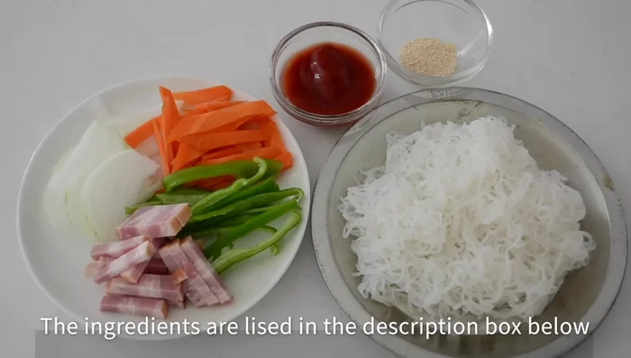 Napolitan Shirataki Noodles: Stir-fry vegetables and proteins. Season with ketchup, salt, and pepper. Sprinkle with parmesan cheese.