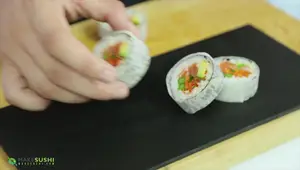 Marbled Daikon Futomaki Sushi Roll: Easy Sushi Recipe