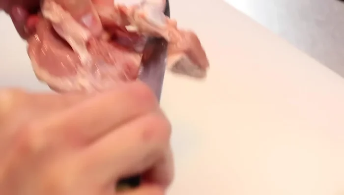 Debone and butterfly a chicken thigh (or ask your butcher). Cut into bite-sized pieces.