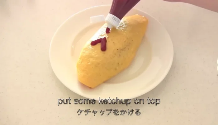 Put some ketchup on top.
