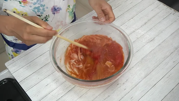 Remove, loosen pasta thoroughly to prevent sticking.