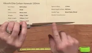 Kikuichi Elite Carbon Honesuki 150mm: A Detailed Review