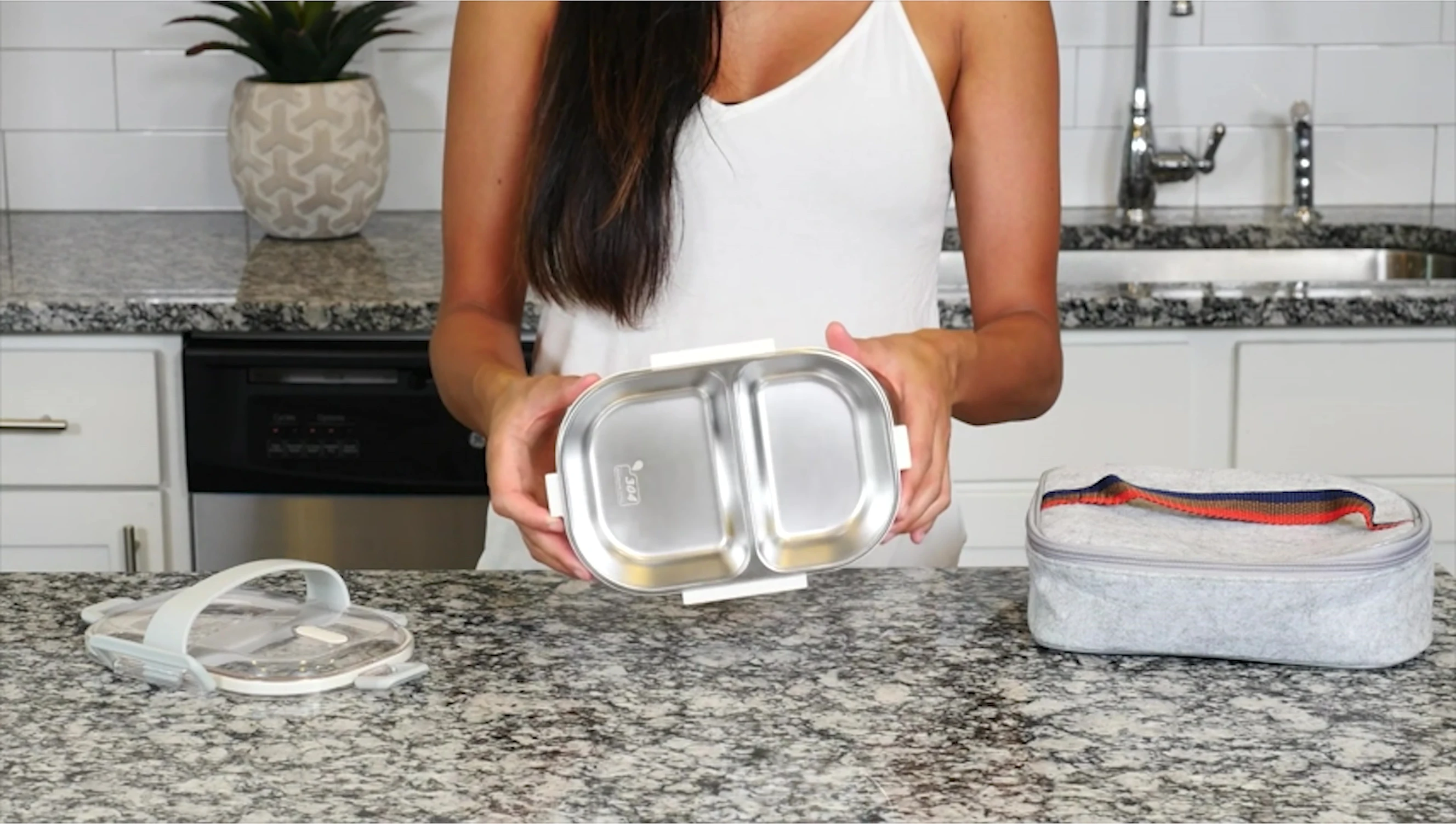 Visual representation of a balanced meal inside a bento box.